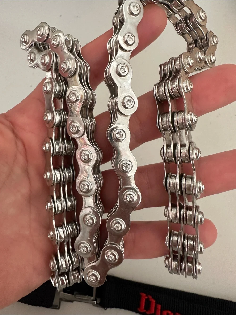 Vintage Christian Dior Bike Chain Link Belt
